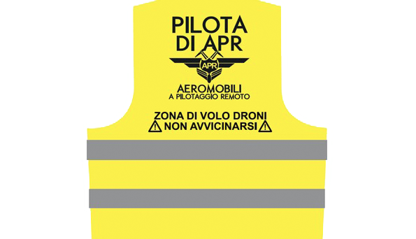 Pilota Sapr Drone Giubbetto Catarifrangente Uas